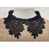 K082 Spitze Kragen Schwarz