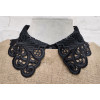 K082 Chiffon Kragen Schwarz